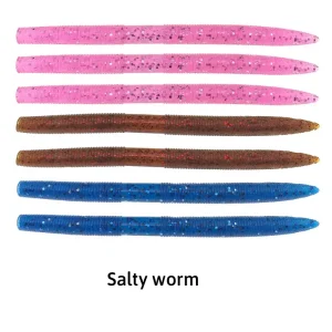 Custom Salted Soft Plastic Wacky Worm Series
