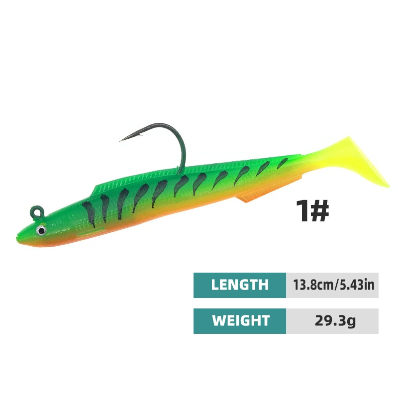 Custom Built-In Jig Head PVC Paddle Tail Swimbait Series - Image 7