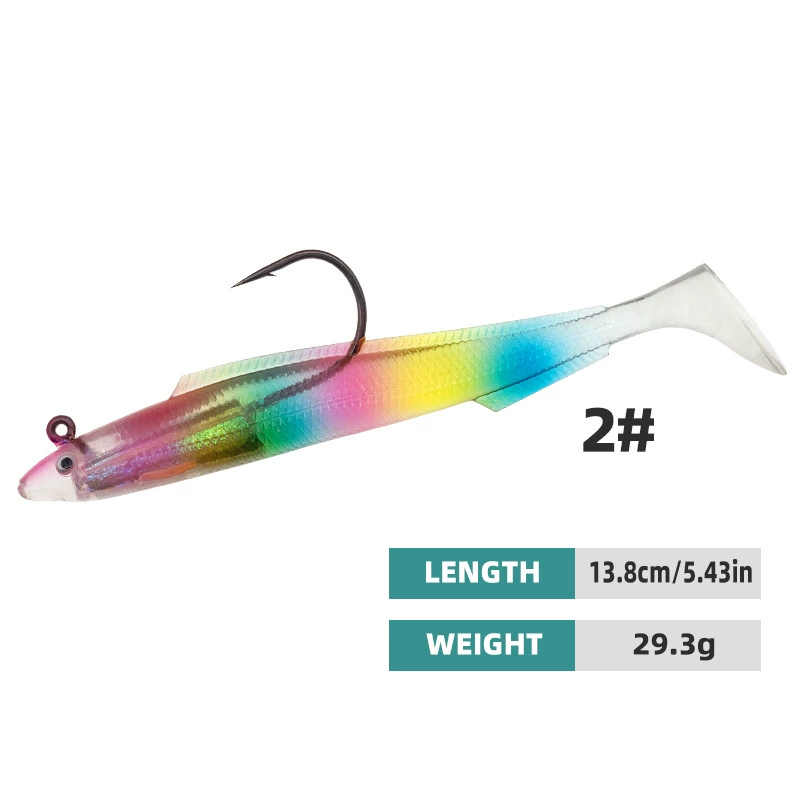 Custom Built-In Jig Head PVC Paddle Tail Swimbait Series - Image 6
