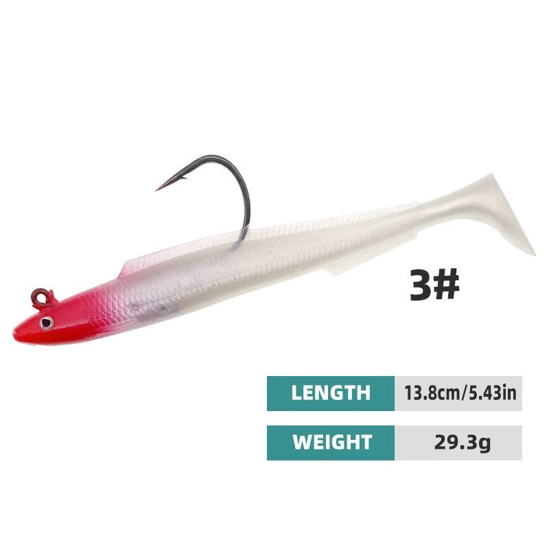 Custom Built-In Jig Head PVC Paddle Tail Swimbait Series - Image 4