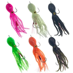 Professional Luminous Octopus Jig Head Soft Bait Series