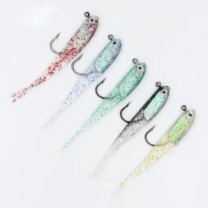 Custom Built-In Jig Head Split-Tail Soft Bait Series