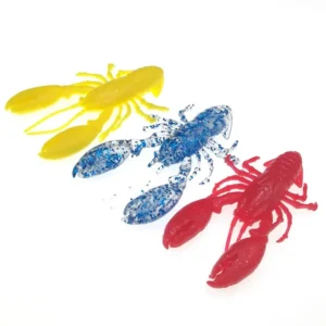 12.5g 9cm soft pvc crawfish lure for bass perch pike fishing